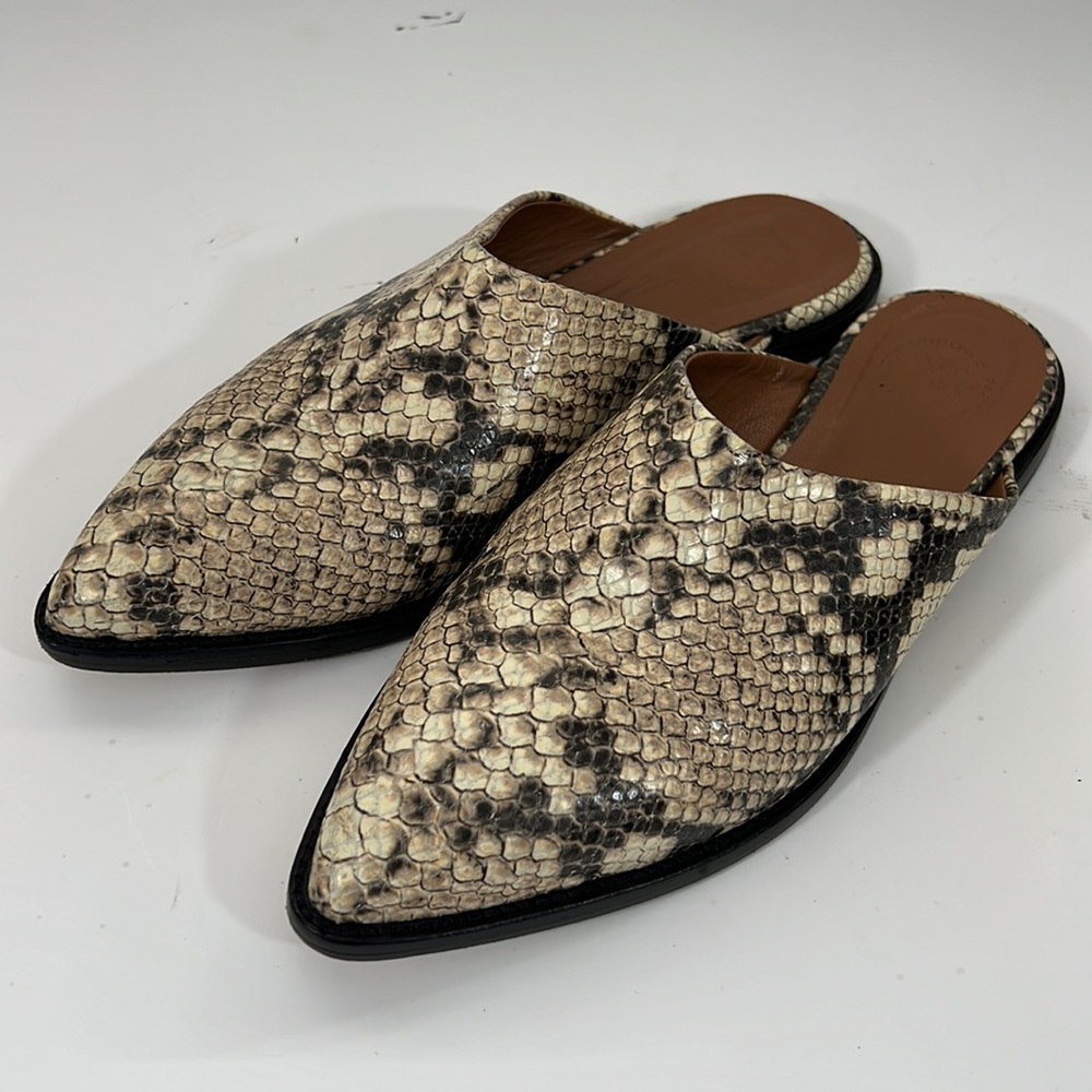 ATP atelier Snakeskin leather made in Italy mules - Picture 3 of 10